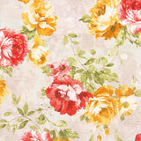 Red Provencal Floral Printed Canvas - Ribes y Casals