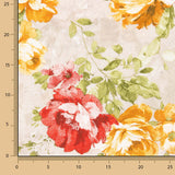 Red Provencal Floral Printed Canvas - Ribes y Casals