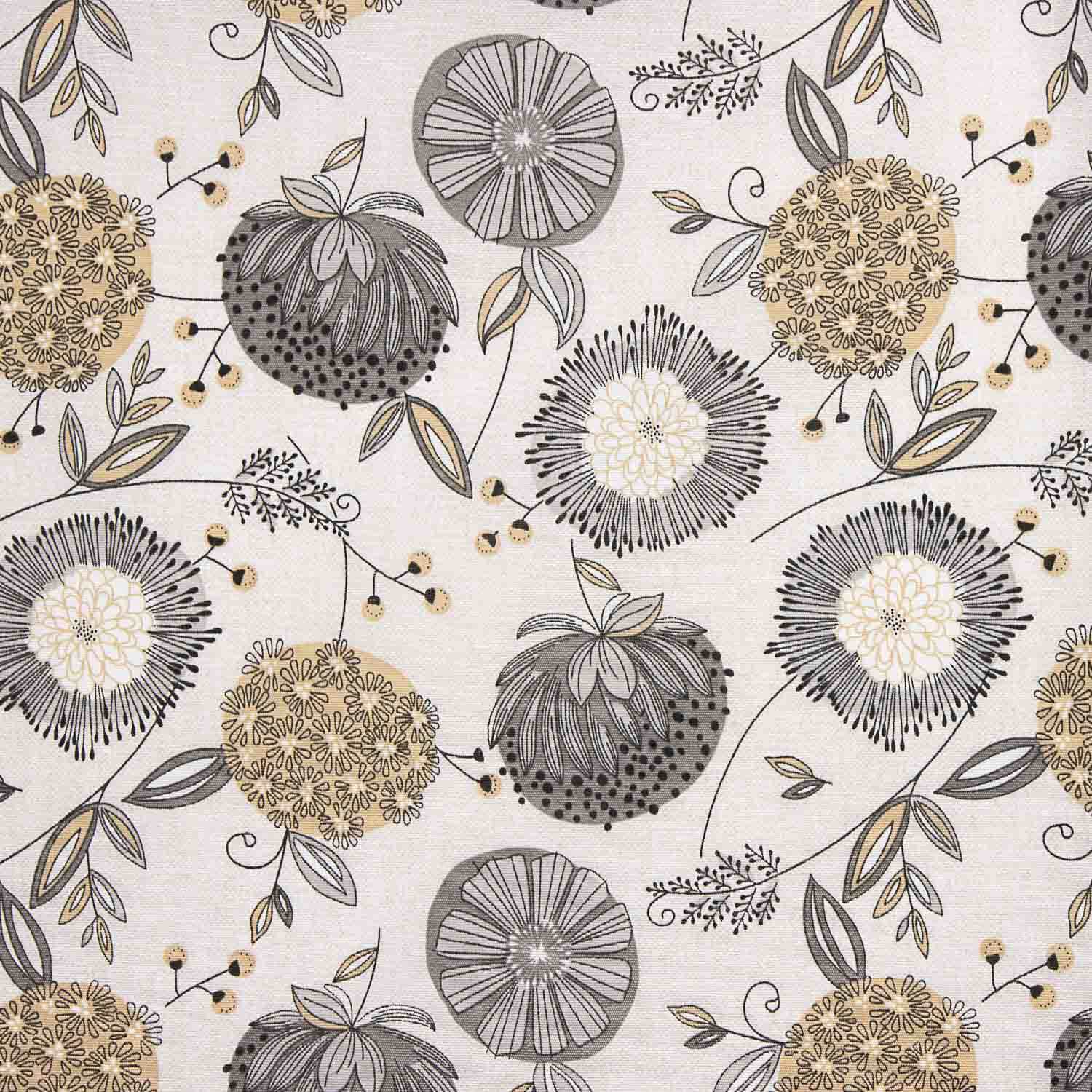 Canvas with Nordic Flower Print - Ribes y Casals