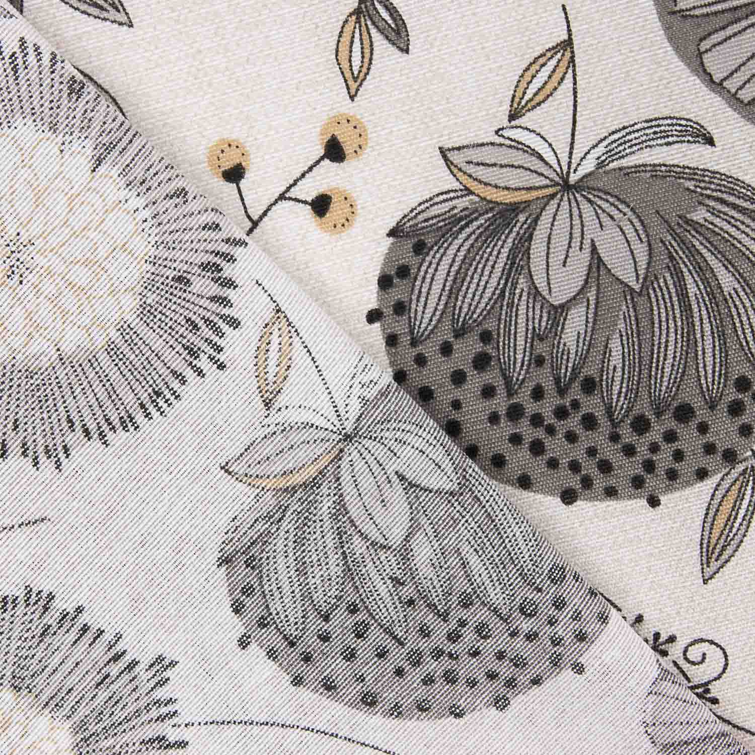 Canvas with Nordic Flower Print - Ribes y Casals