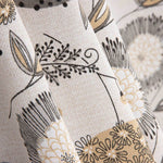 Canvas with Nordic Flower Print - Ribes y Casals