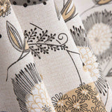 Canvas with Nordic Flower Print - Ribes y Casals