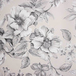 Elegant Grey Floral Print Canvas - Ribes y Casals