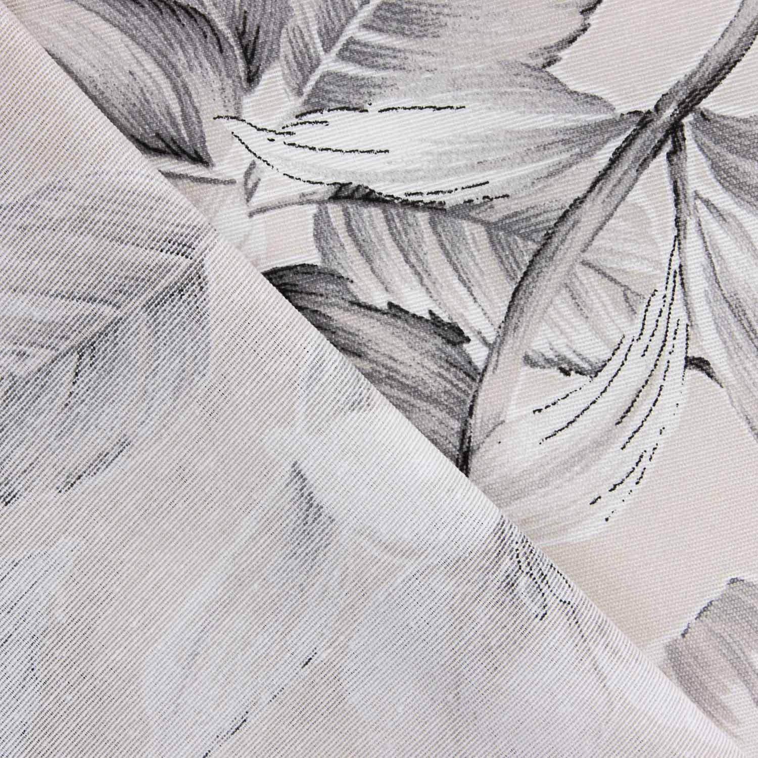 Elegant Grey Floral Print Canvas - Ribes y Casals