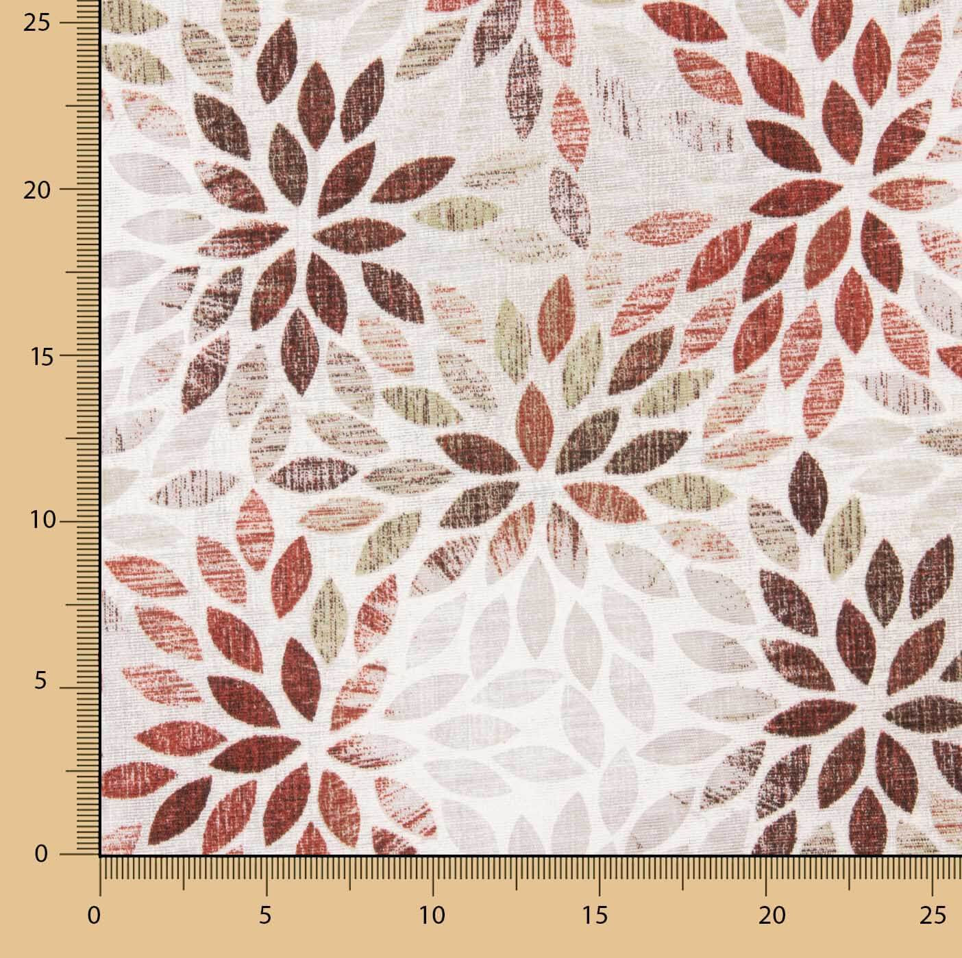 Printed Cotton Canvas with Autumn Leaves - Ribes y Casals