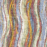 Multicoloured Printed Wavy Cotton Canvas - Ribes y Casals