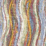Multicoloured Printed Wavy Cotton Canvas - Ribes y Casals