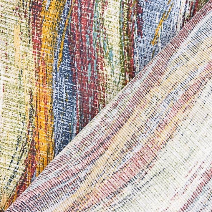 Multicoloured Printed Wavy Cotton Canvas - Ribes y Casals