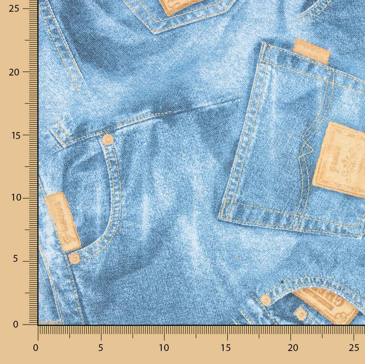 Printed Denim Canvas - Ribes y Casals
