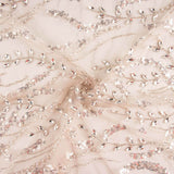 Tulle Nude Rhinestones Silver Rhinestones - Ribes y Casals