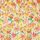 Warm Watercolour Floral Print Viscose Crepe Crepe - Ribes y Casals