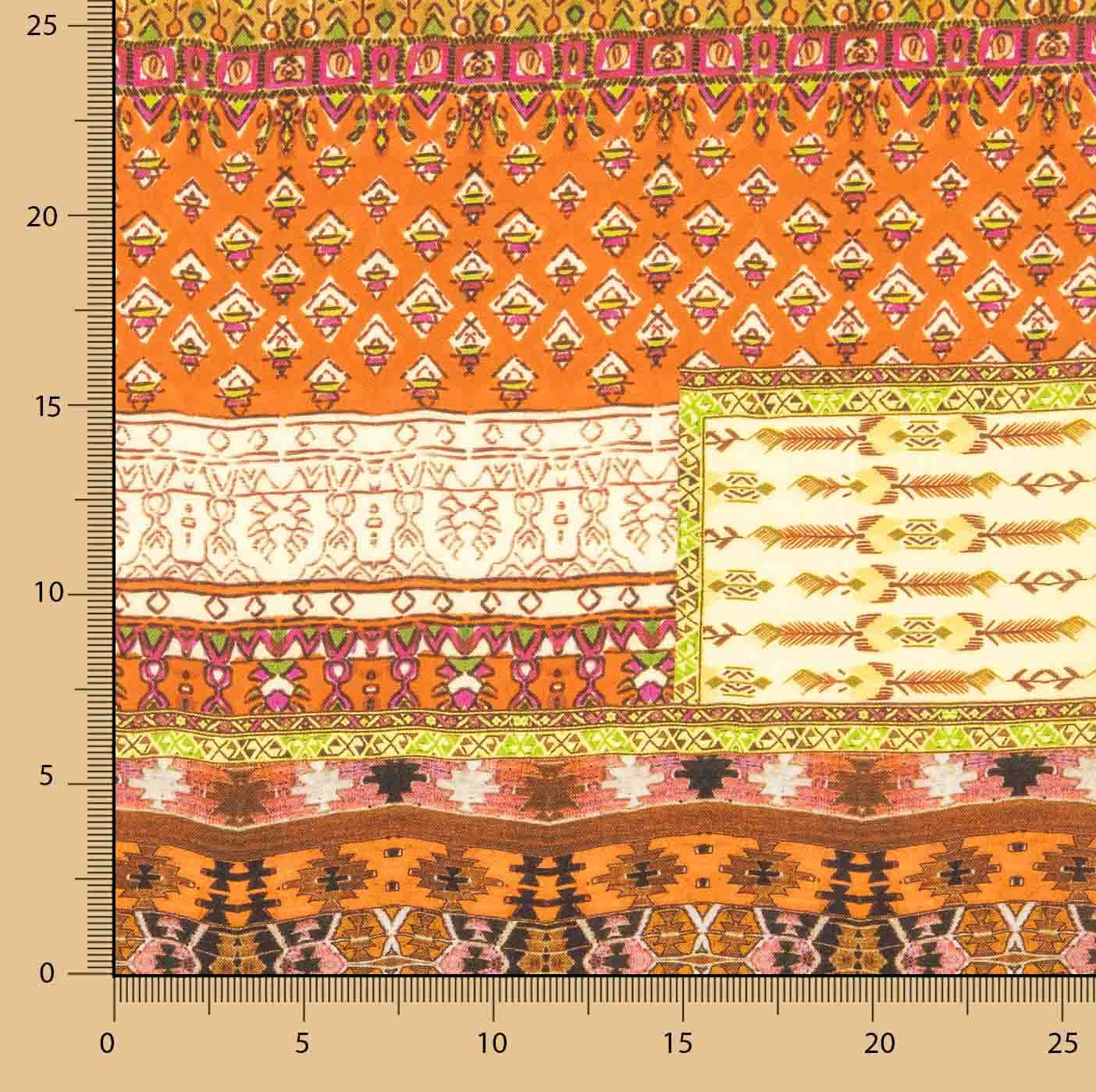 Ethnic Print Viscose Nomad Patchwork - Ribes y Casals