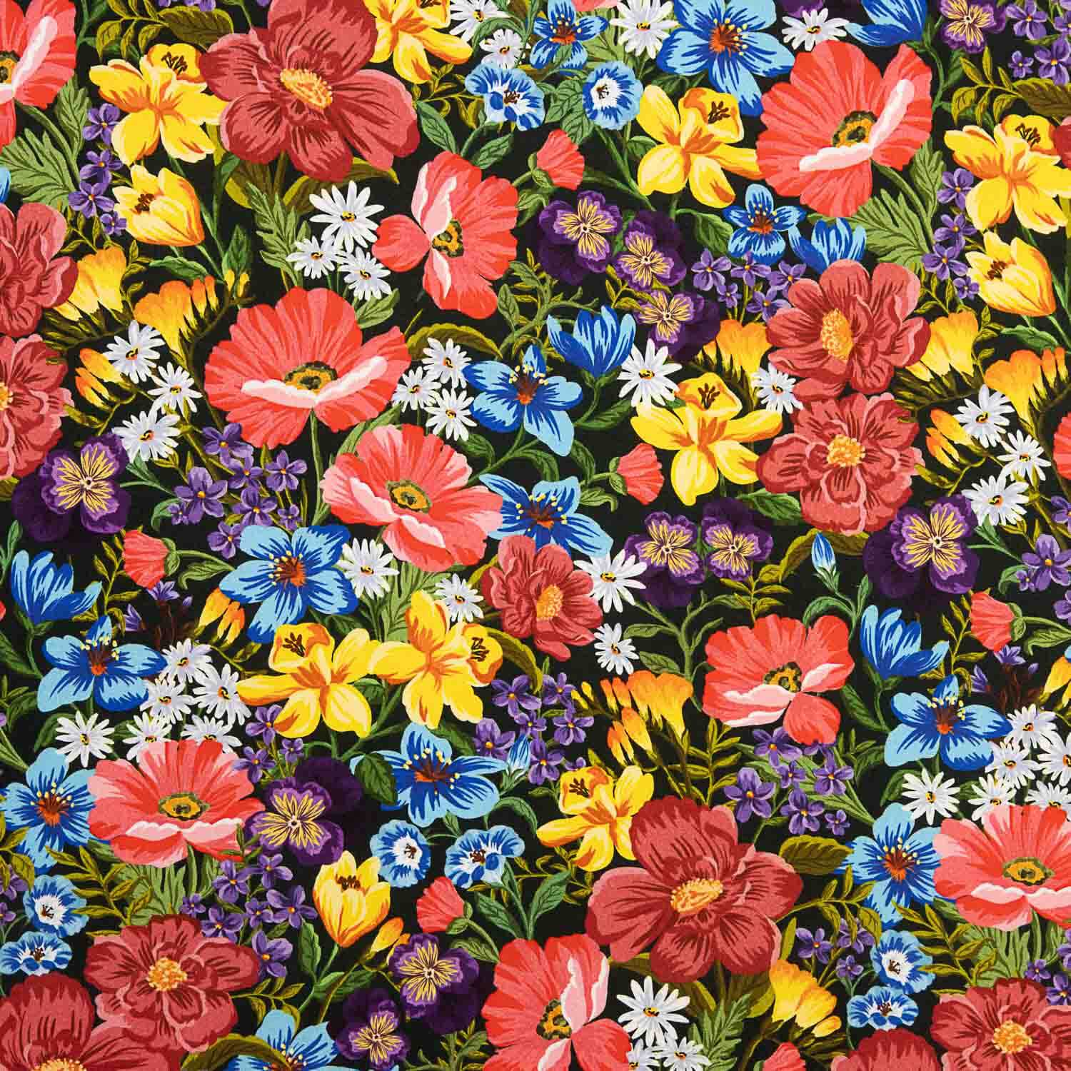 Viscose Printed with Vibrant Wildflowers - Ribes y Casals