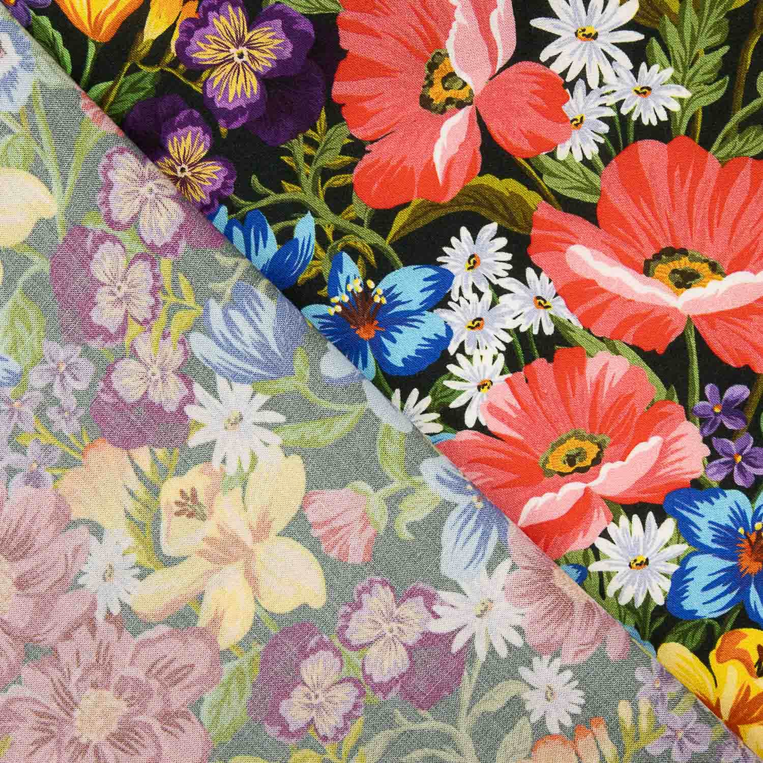 Viscose Printed with Vibrant Wildflowers - Ribes y Casals