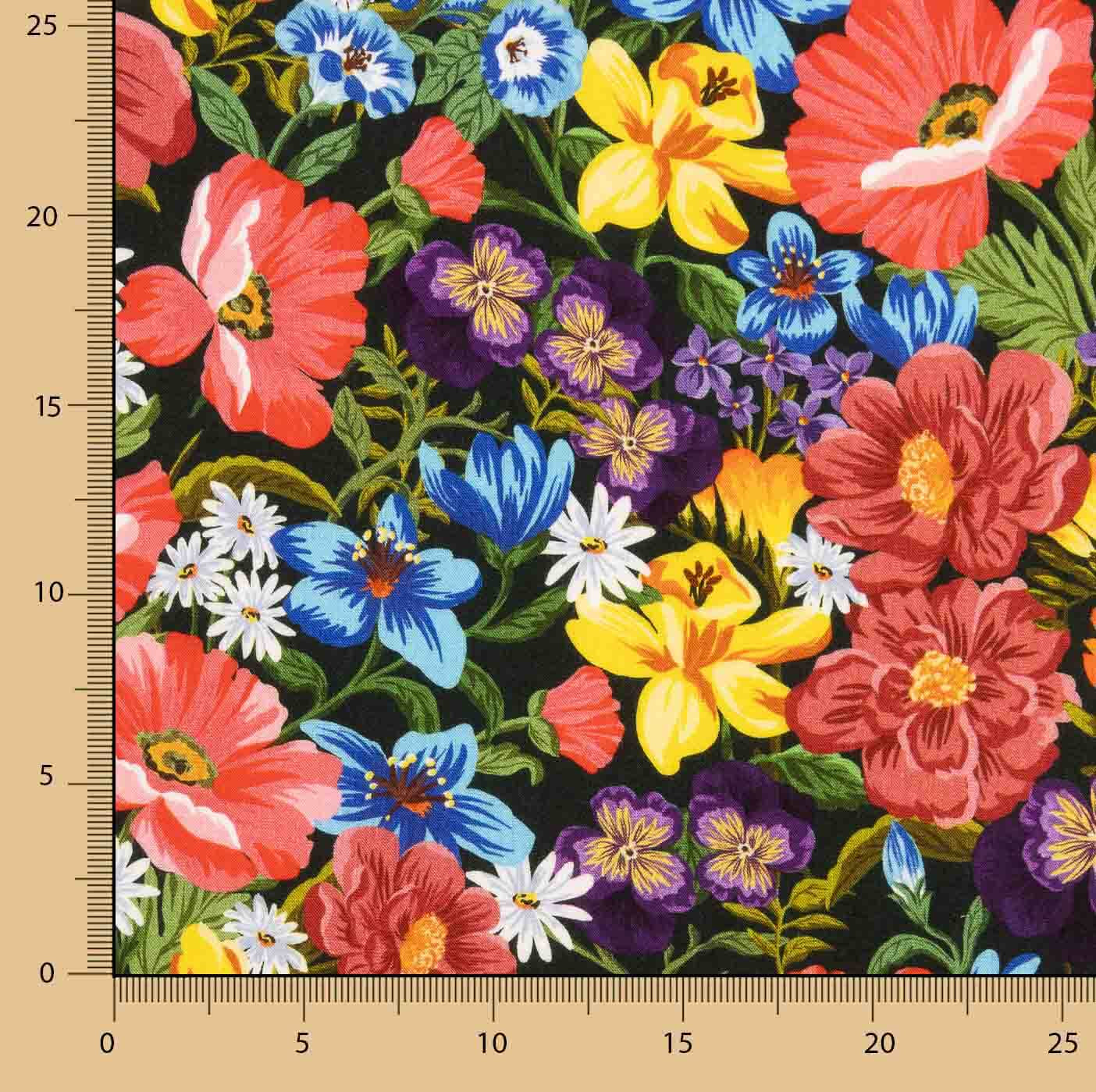 Viscose Printed with Vibrant Wildflowers - Ribes y Casals