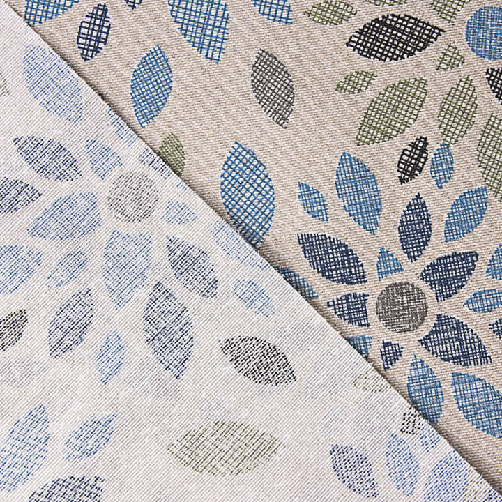 Blue Mosaic Floral Resin Tablecloth - Ribes y Casals