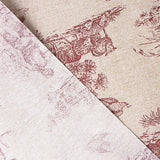Resin-coated tablecloth with rural scenes in terracotta - Ribes y Casals
