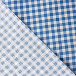 Blue gingham Linen Tablecloth - Ribes y Casals
