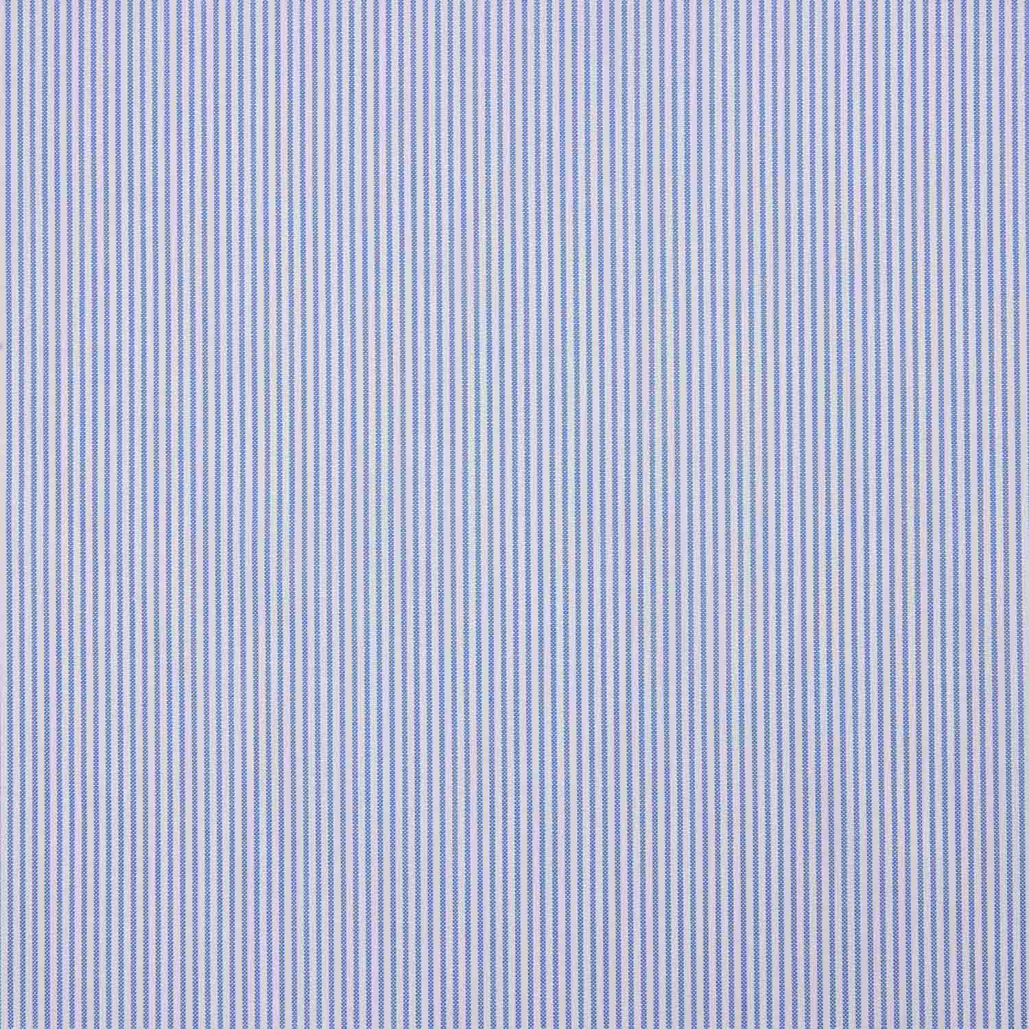 Blue and White Striped Cotton Shirt - Ribes y Casals