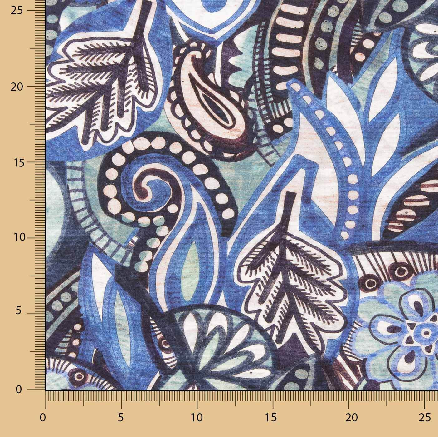 Artistic Cashmere Viscose Satin Blue - Ribes y Casals