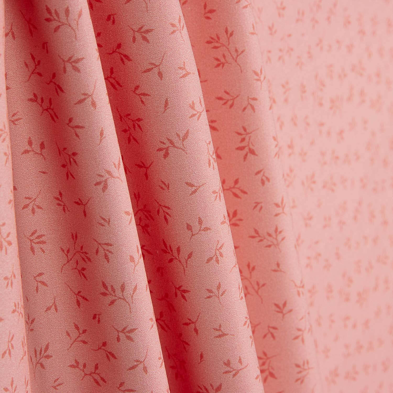 Strawberry Leaves Printed Calico - Ribes y Casals