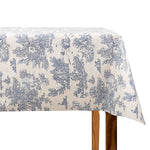 Blue and White Toile de Jouy Resin-Coated Cotton - Ribes y Casals