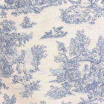 Blue and White Toile de Jouy Resin-Coated Cotton - Ribes y Casals
