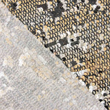 White Tulle with Silver and Cream Sequins - Ribes y Casals