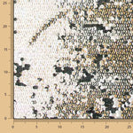 White Tulle with Silver and Cream Sequins - Ribes y Casals