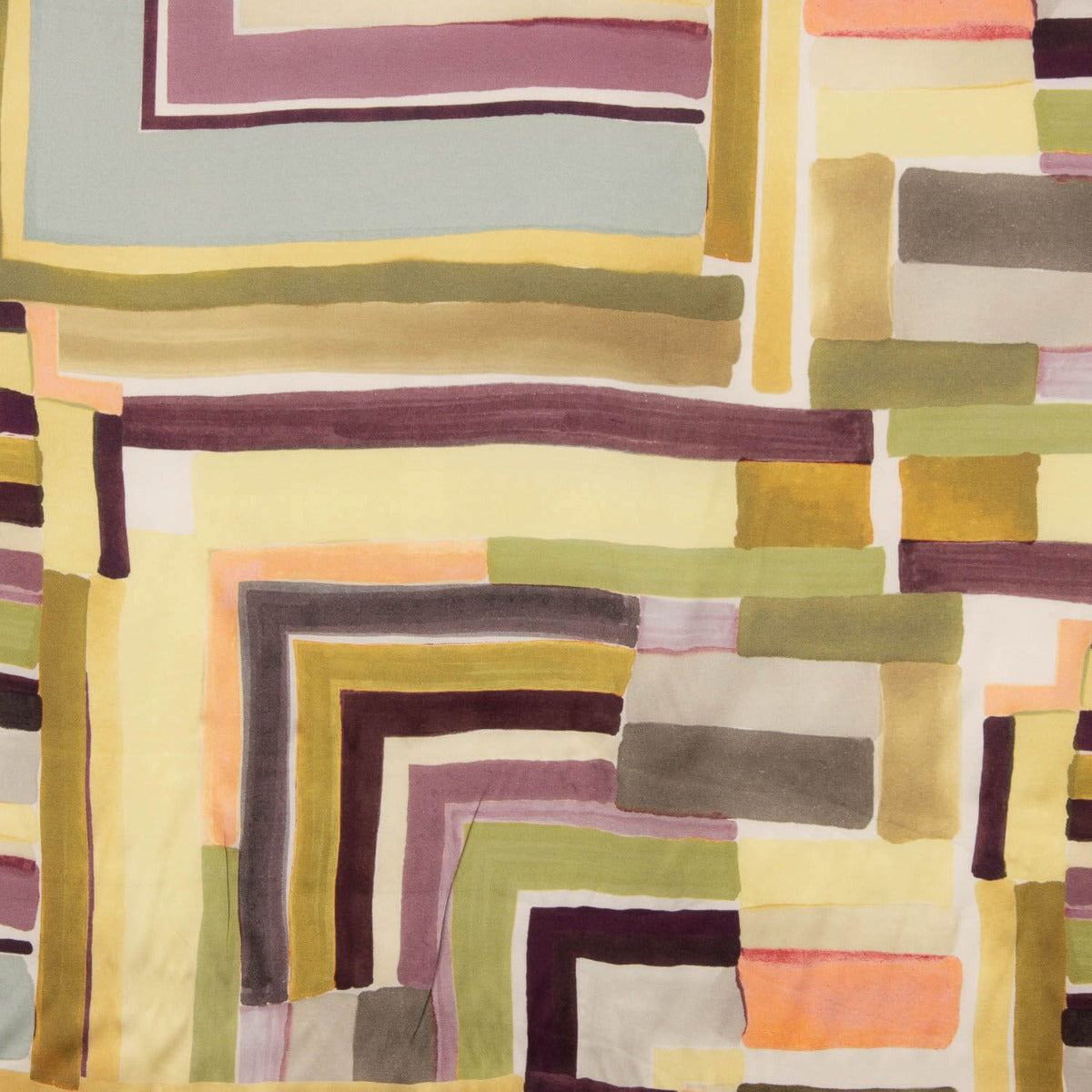 Abstract Brushstroke Viscose Satin - Ribes y Casals