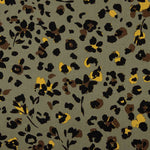 Jungle Chic Olive Printed Viscose - Ribes y Casals