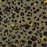 Jungle Chic Olive Printed Viscose - Ribes y Casals
