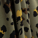 Jungle Chic Olive Printed Viscose - Ribes y Casals