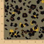 Jungle Chic Olive Printed Viscose - Ribes y Casals