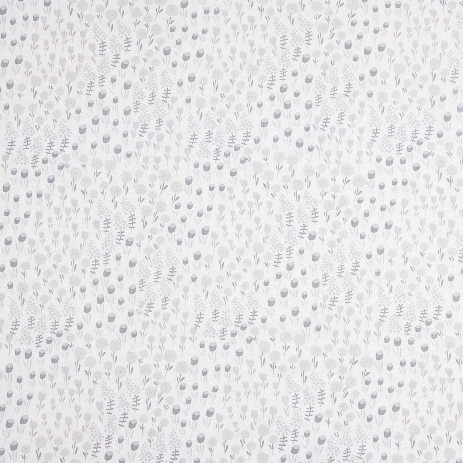 Grey Pradera printed percale - Ribes y Casals