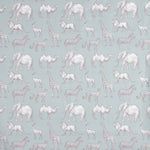 Safari Aqua Printed Calico - Ribes y Casals