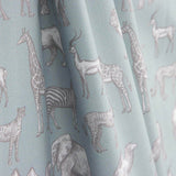 Safari Aqua Printed Calico - Ribes y Casals