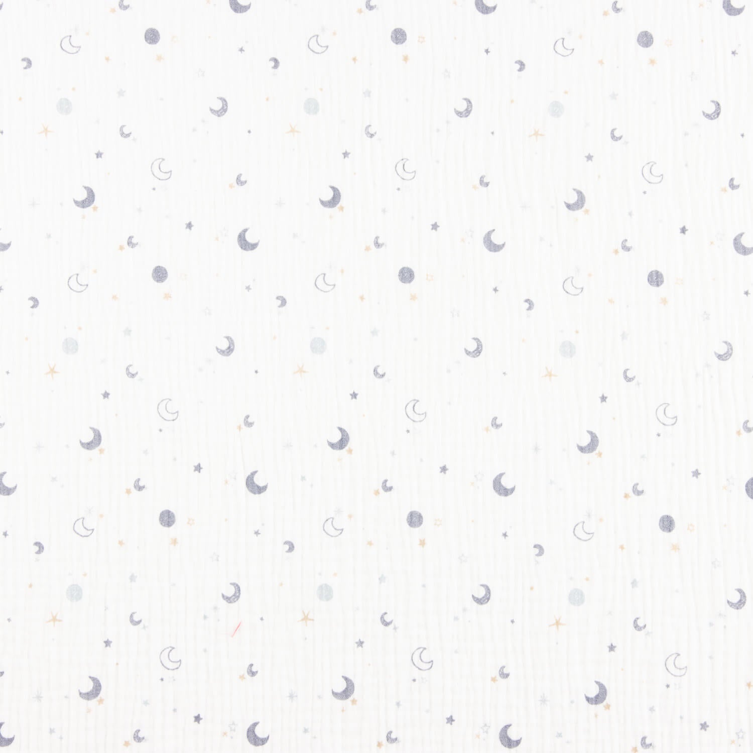 Muslin Cotton Moons and Stars Blue - Ribes y Casals