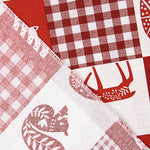 Nordic Patchwork Christmas Printed Cotton Canvas - Ribes y Casals