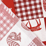 Nordic Patchwork Christmas Printed Cotton Canvas - Ribes y Casals