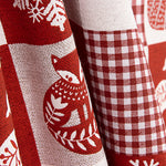Nordic Patchwork Christmas Printed Cotton Canvas - Ribes y Casals