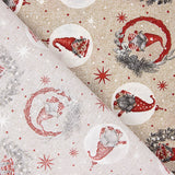 Christmas Gnome Printed Cotton Canvas - Ribes y Casals