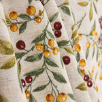 Christmas-themed Printed Cotton Canvas: Twigs and Berries - Ribes y Casals