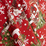 Printed Cotton Canvas: Father Christmas and Christmas Tree - Ribes y Casals