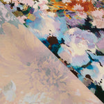 Orange Dahlia Print Satin - Ribes y Casals