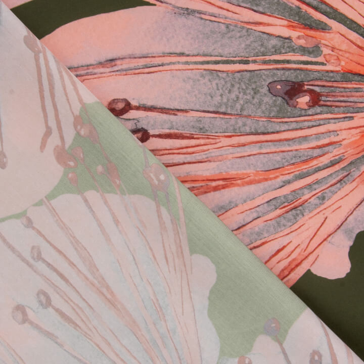 Ibiscus Printed Satin - Ribes y Casals