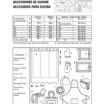 Burda Sewing Pattern 8125 Kitchen Accessories - Ribes y Casals