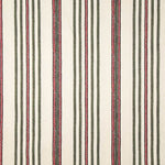 Cotton canvas with ethnic print in Green and Red - Ribes y Casals
