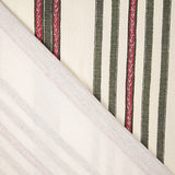 Cotton canvas with ethnic print in Green and Red - Ribes y Casals