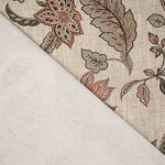 Cotton Canvas with Coral Pink Paisley Print - Ribes y Casals